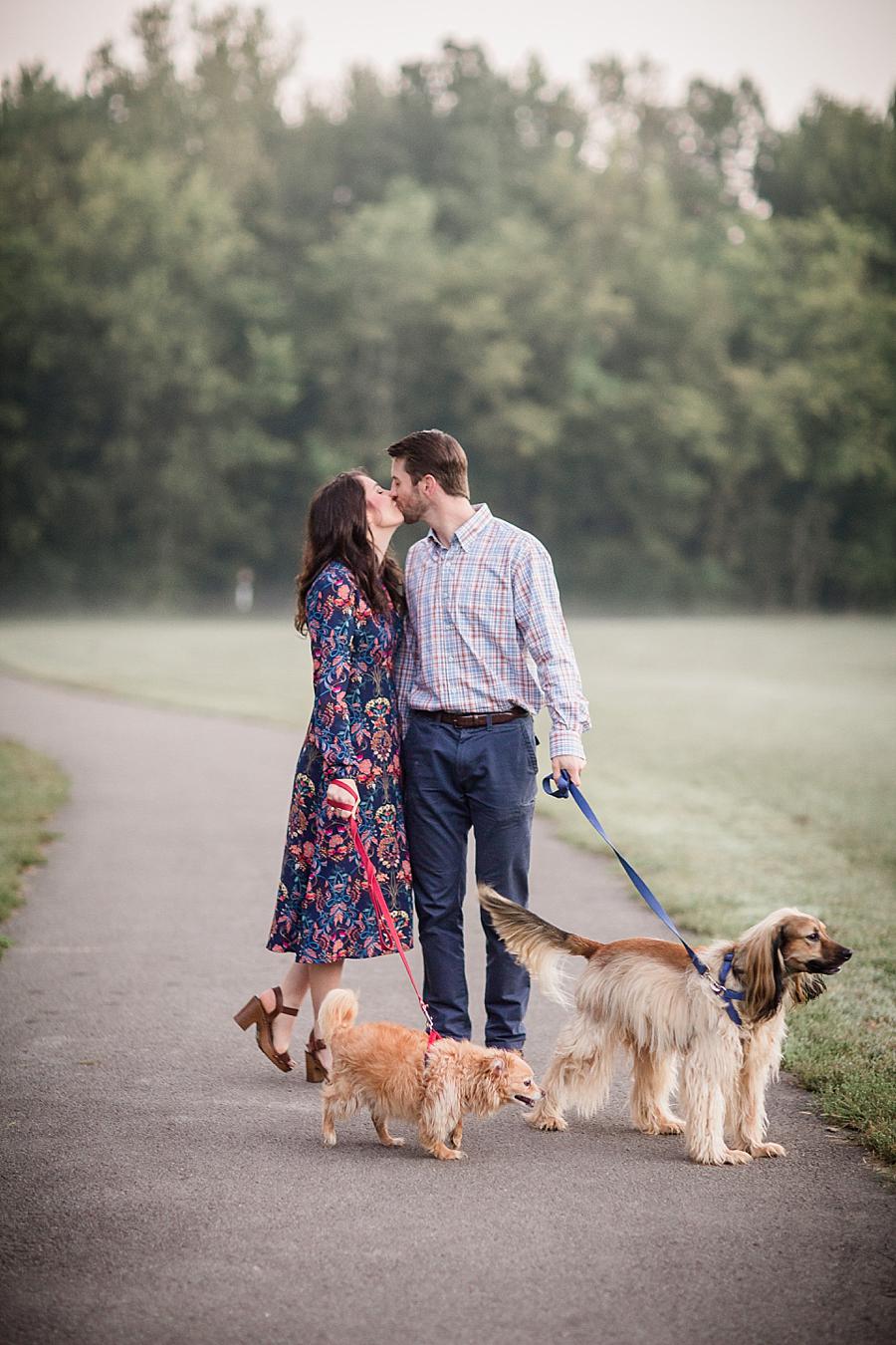 On the path at this Shelby Bottoms Park family session by Knoxville Wedding Photographer, Amanda May Photos.