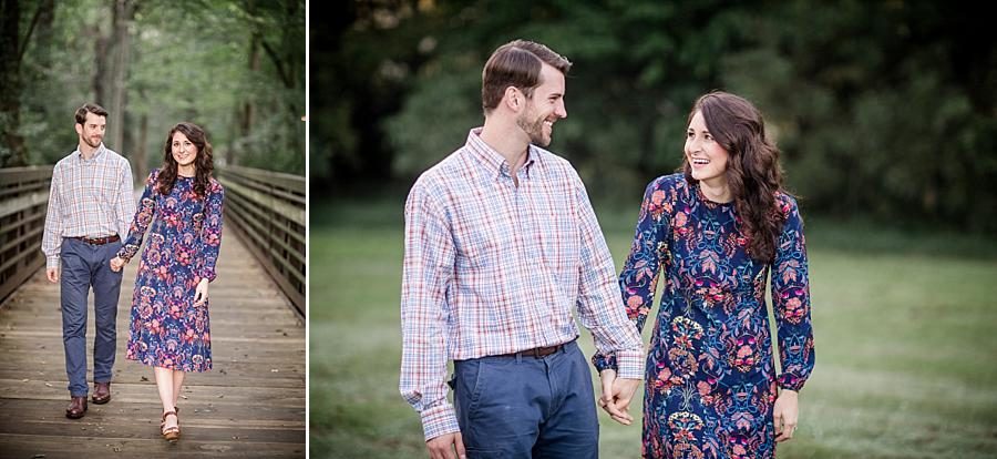 Wooden bridge at this Shelby Bottoms Park family session by Knoxville Wedding Photographer, Amanda May Photos.