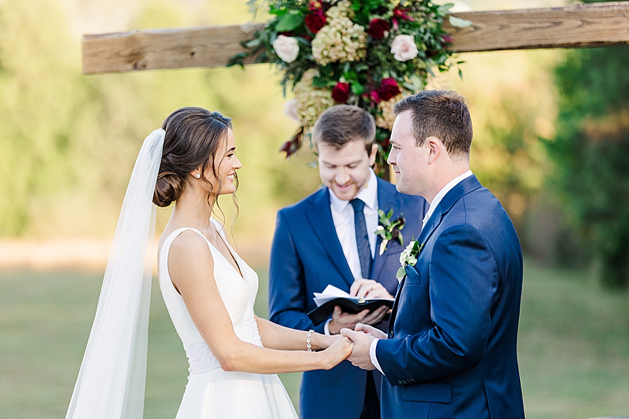 Almost married at this fall castleton farms wedding