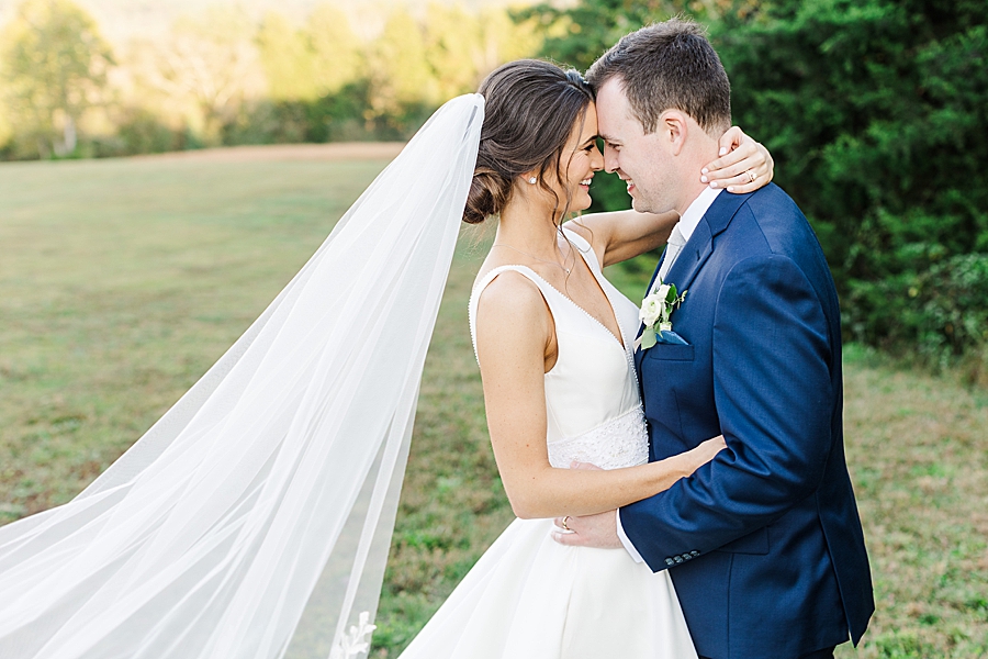 Just married at this fall castleton farms wedding
