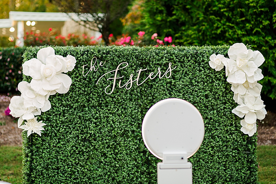 Personalized sign at this fall castleton farms wedding