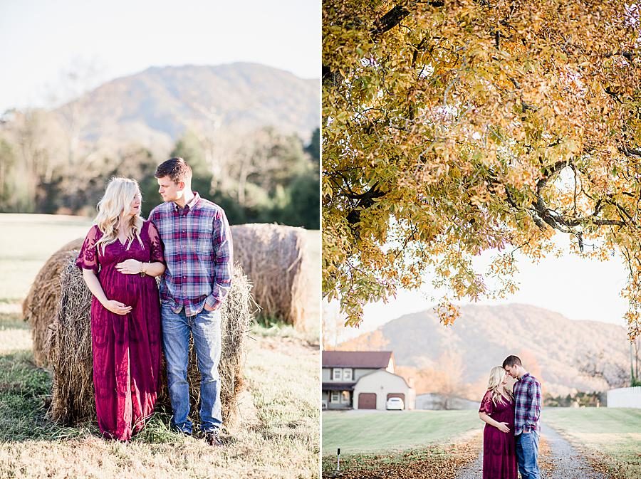 Hay bales by Knoxville Wedding Photographer, Amanda May Photos.