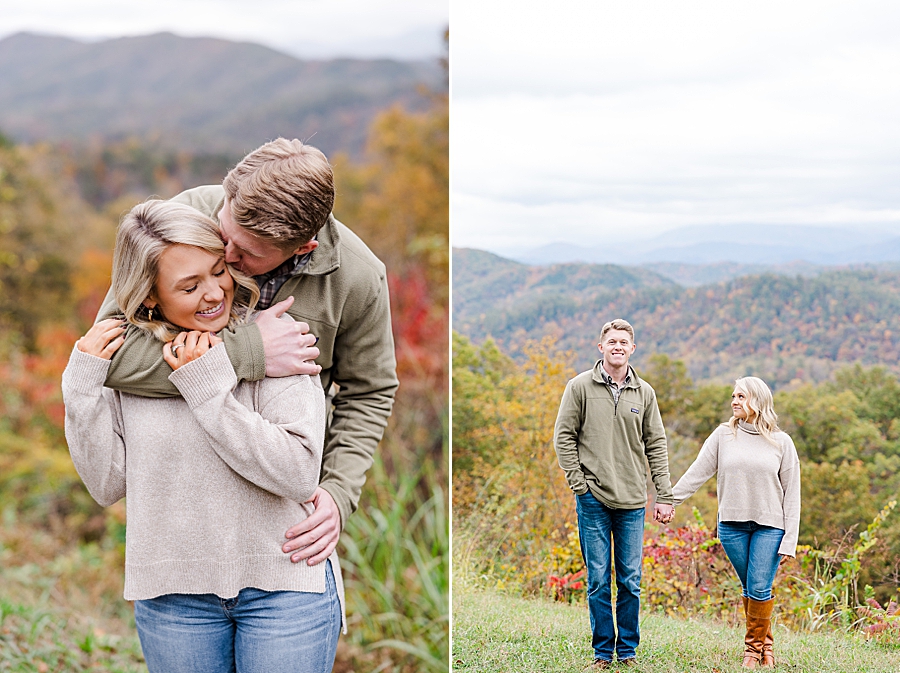 mountain view at this foothills parkway engagement