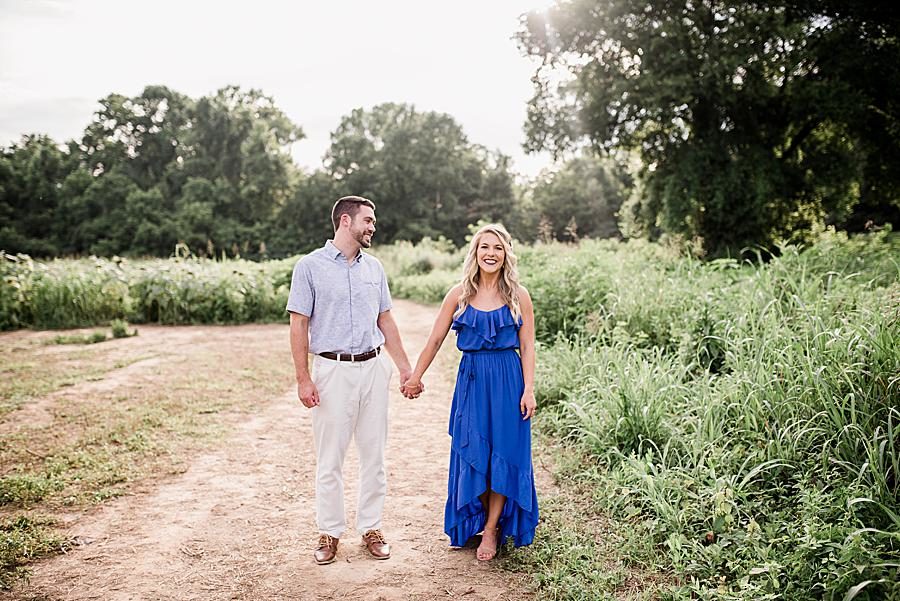 Vals boutique dress at this Forks of the River engagement by Knoxville Wedding Photographer, Amanda May Photos.