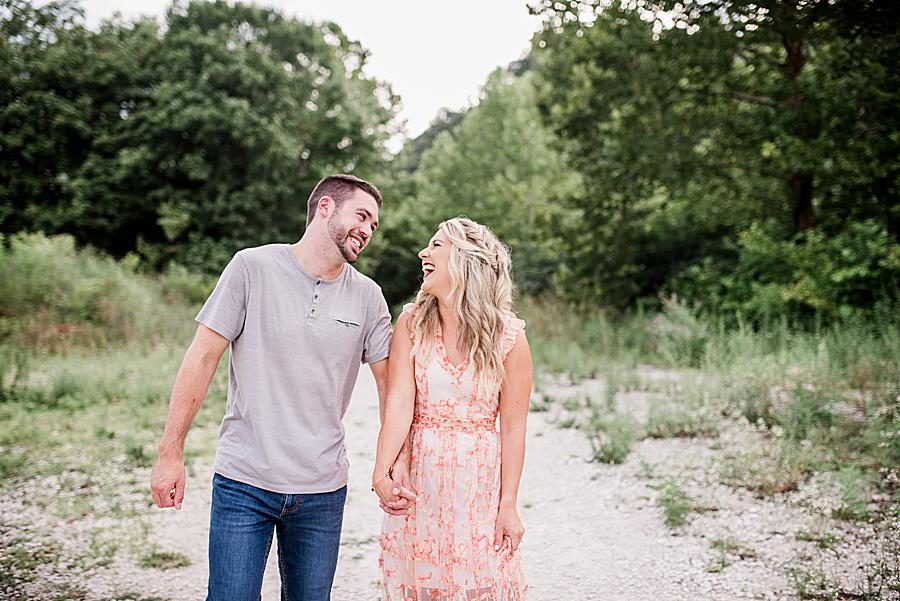 Altard state dress at this Forks of the River engagement by Knoxville Wedding Photographer, Amanda May Photos.
