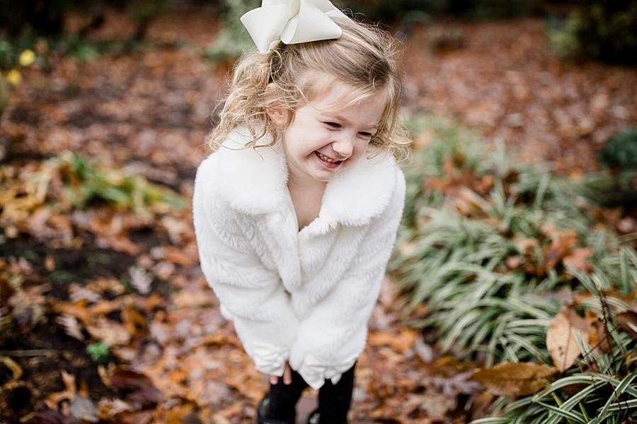 Big white bow at this Fox Den Session by Knoxville Wedding Photographer, Amanda May Photos.