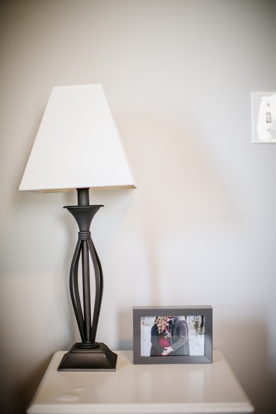Lamp and picture in the nursery by Knoxville Wedding Photographer, Amanda May Photos.
