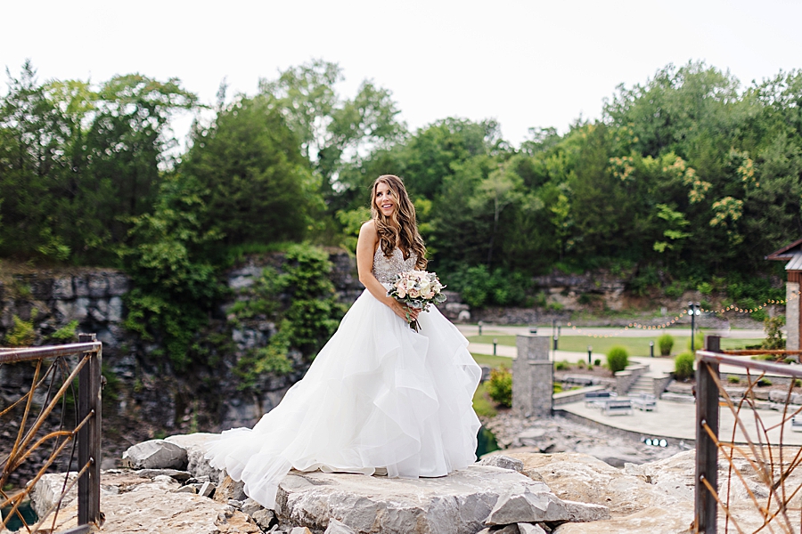 bride on quarry wall at graystone quarry