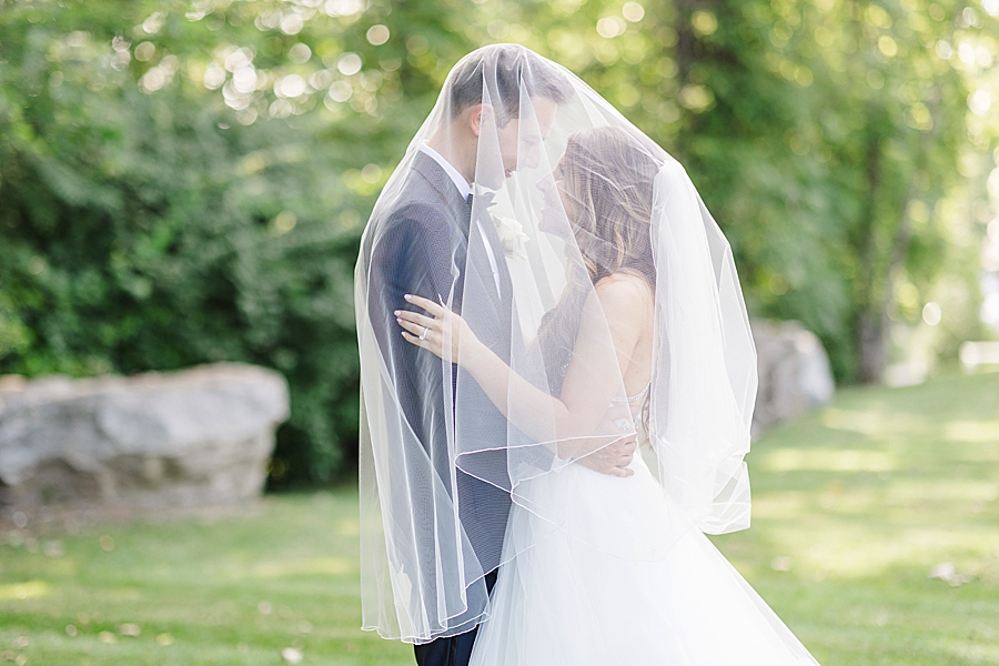 couple under the veil
