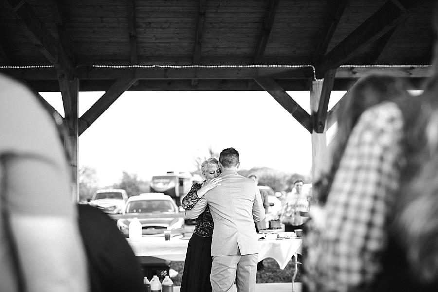 Black and white at this Toqua Campground Wedding by Knoxville Wedding Photographer, Amanda May Photos.