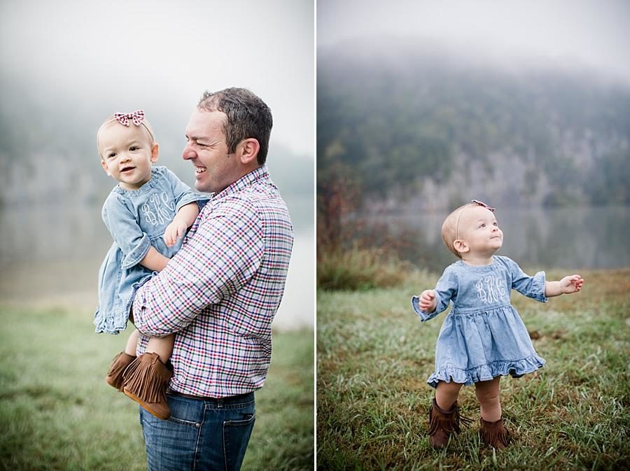 Fringe boots at this Melton Hill Park Sunrise Session by Knoxville Wedding Photographer, Amanda May Photos.