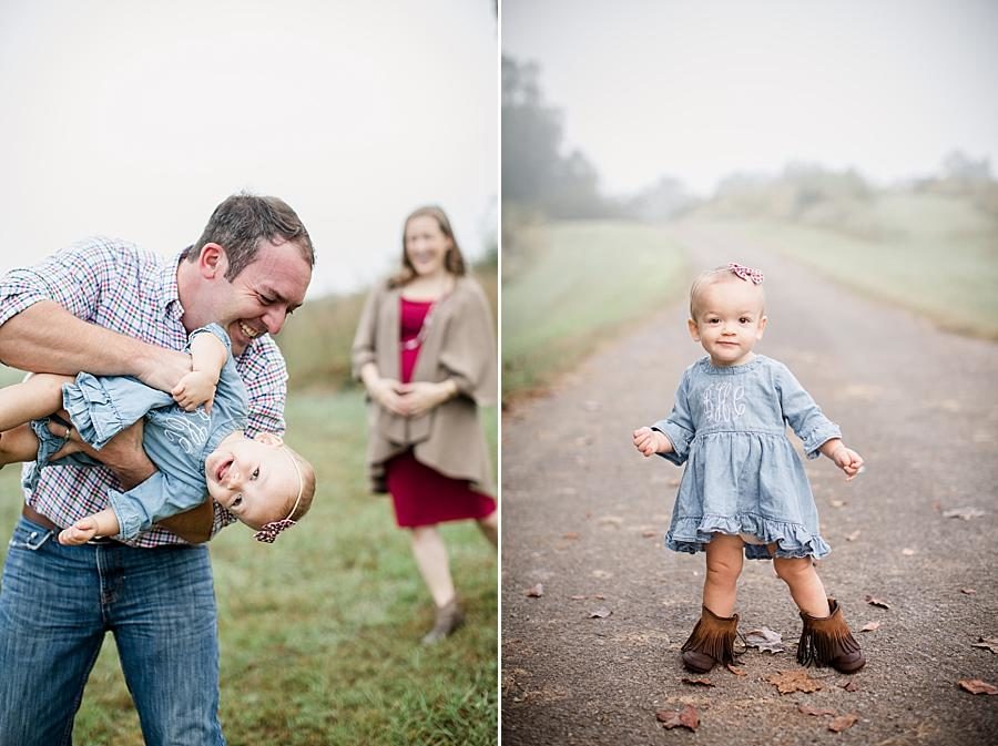 Gravel path at this Melton Hill Park Sunrise Session by Knoxville Wedding Photographer, Amanda May Photos.