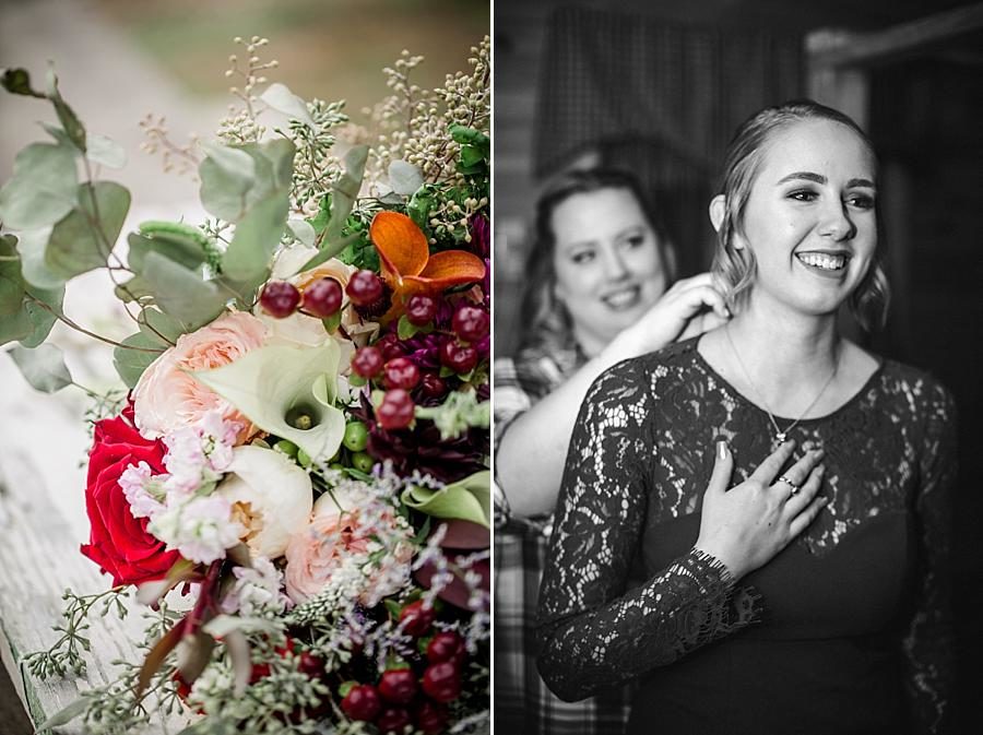 The bouquet at this Sampson's Hollow Fall Wedding by Knoxville Wedding Photographer, Amanda May Photos.