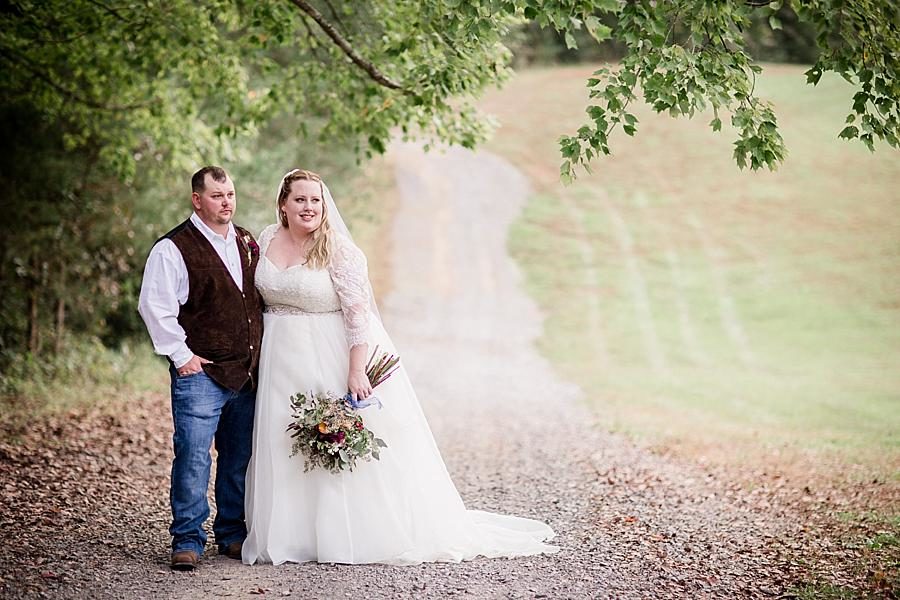 Gravel path at this Sampson's Hollow Fall Wedding by Knoxville Wedding Photographer, Amanda May Photos.