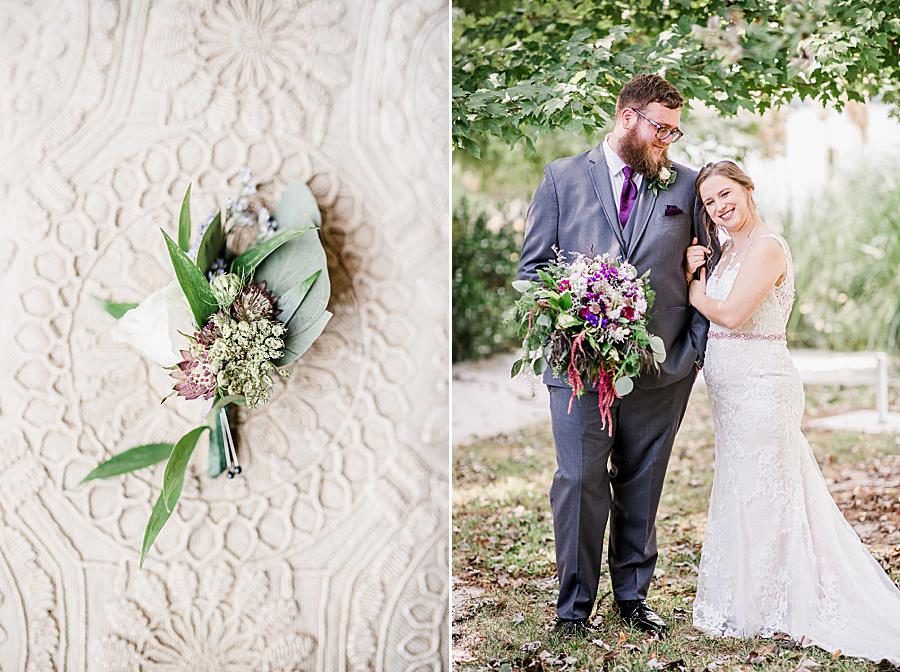 Boutonniere at this Hunter Valley Pavilion wedding by Knoxville Wedding Photographer, Amanda May Photos.