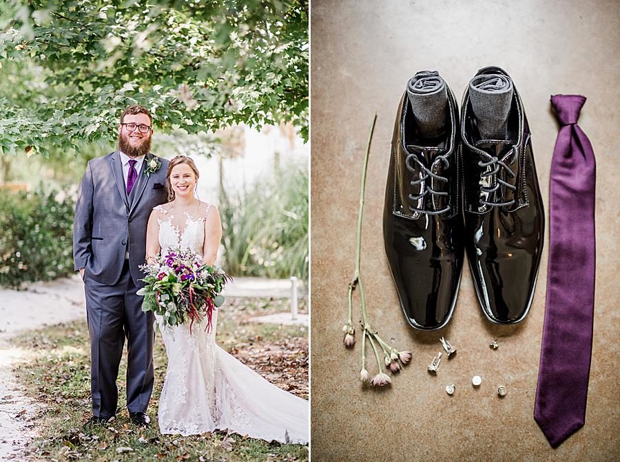 Shiny shoes at this Hunter Valley Pavilion wedding by Knoxville Wedding Photographer, Amanda May Photos.