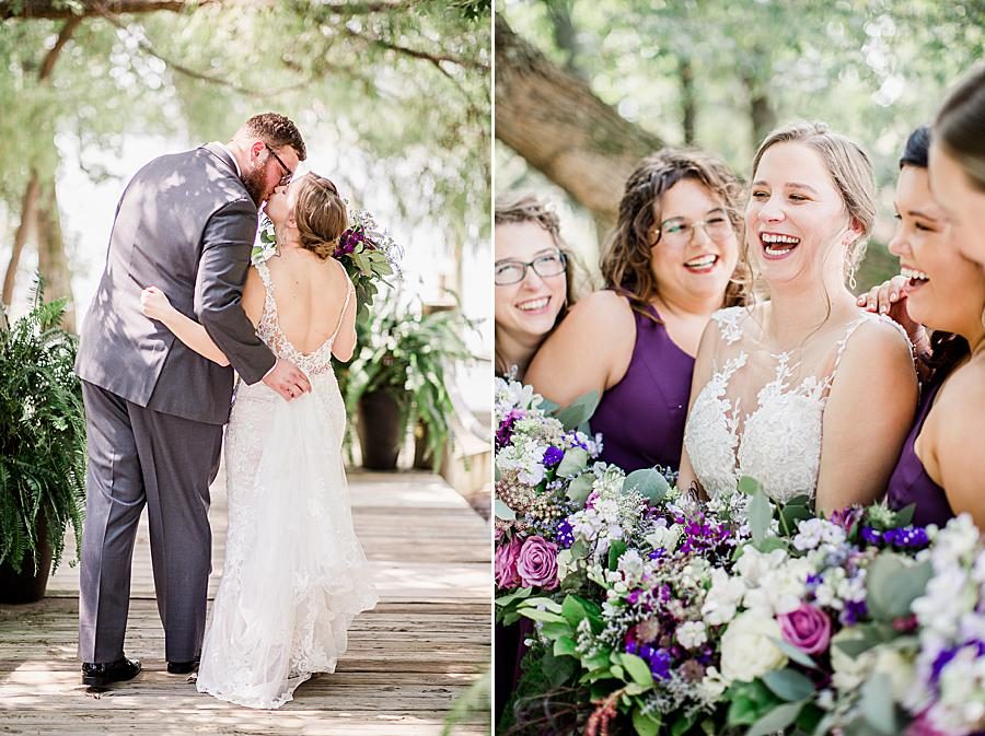 Kiss at this Hunter Valley Pavilion wedding by Knoxville Wedding Photographer, Amanda May Photos.