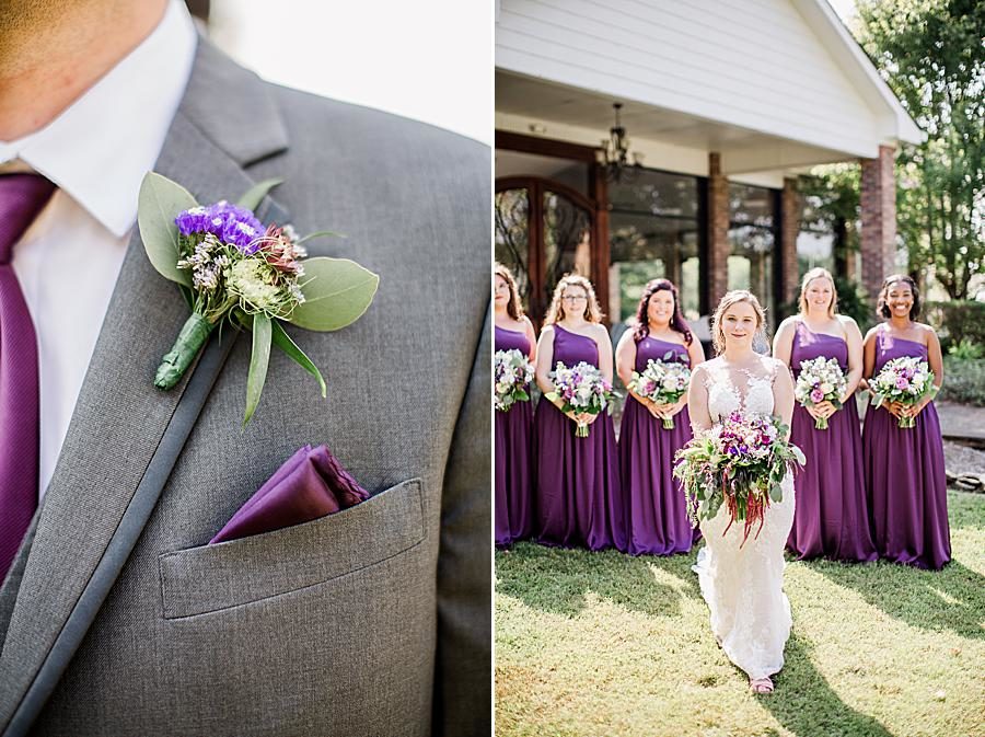 Purple pocket square at this Hunter Valley Pavilion wedding by Knoxville Wedding Photographer, Amanda May Photos.
