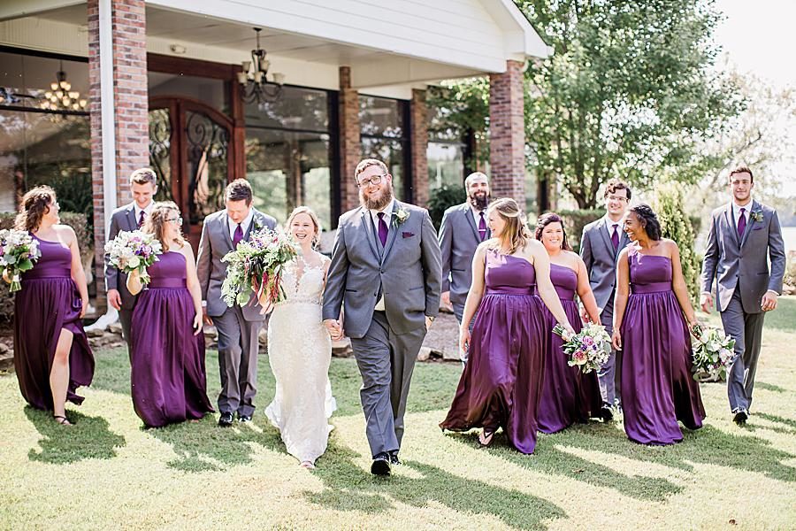 Walking at this Hunter Valley Pavilion wedding by Knoxville Wedding Photographer, Amanda May Photos.