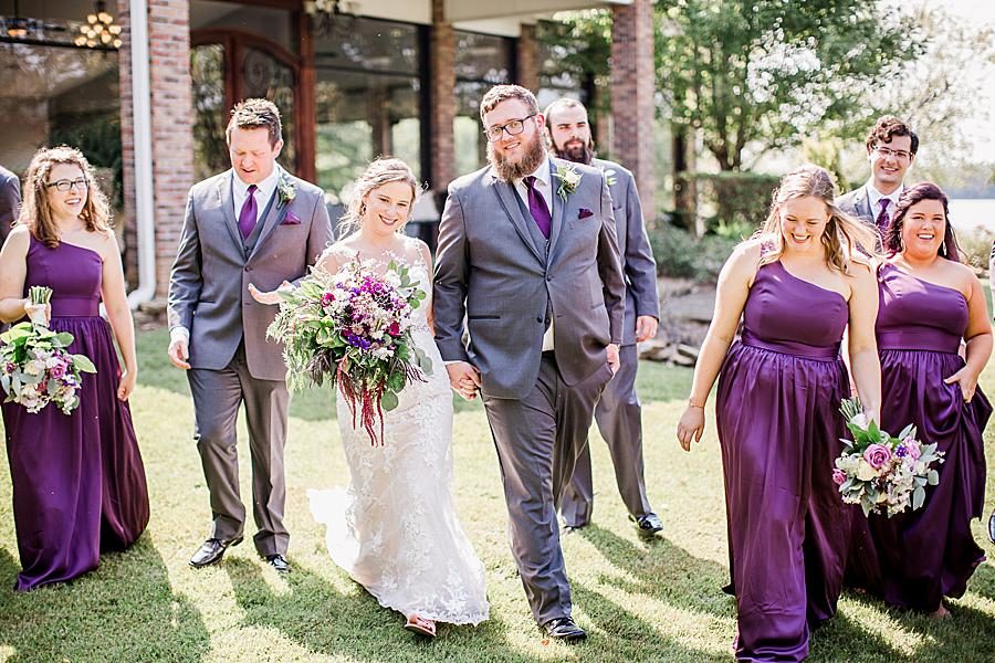Gray suits at this Hunter Valley Pavilion wedding by Knoxville Wedding Photographer, Amanda May Photos.