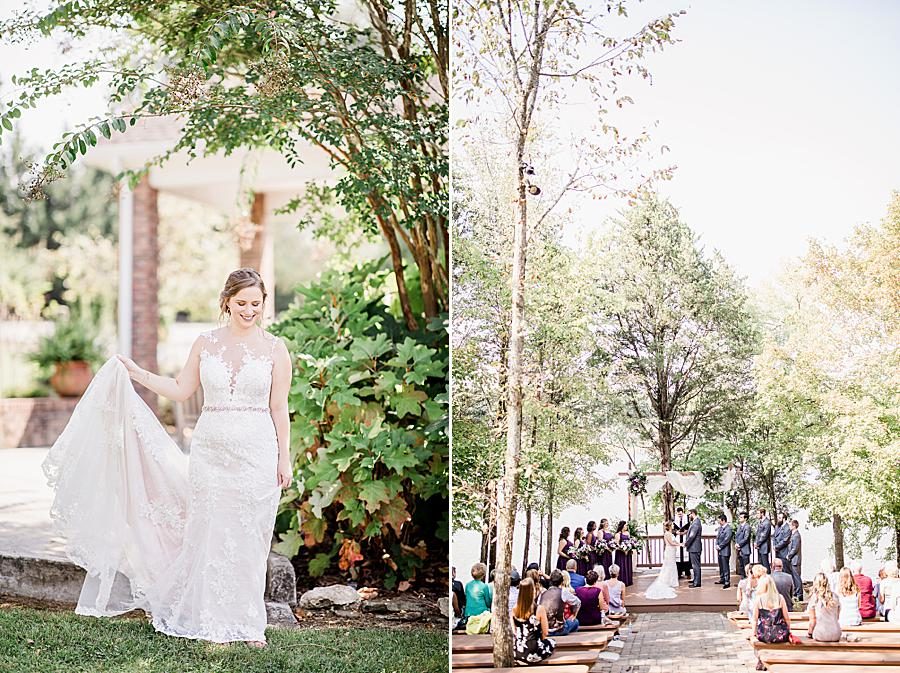 Ceremony at this Hunter Valley Pavilion wedding by Knoxville Wedding Photographer, Amanda May Photos.