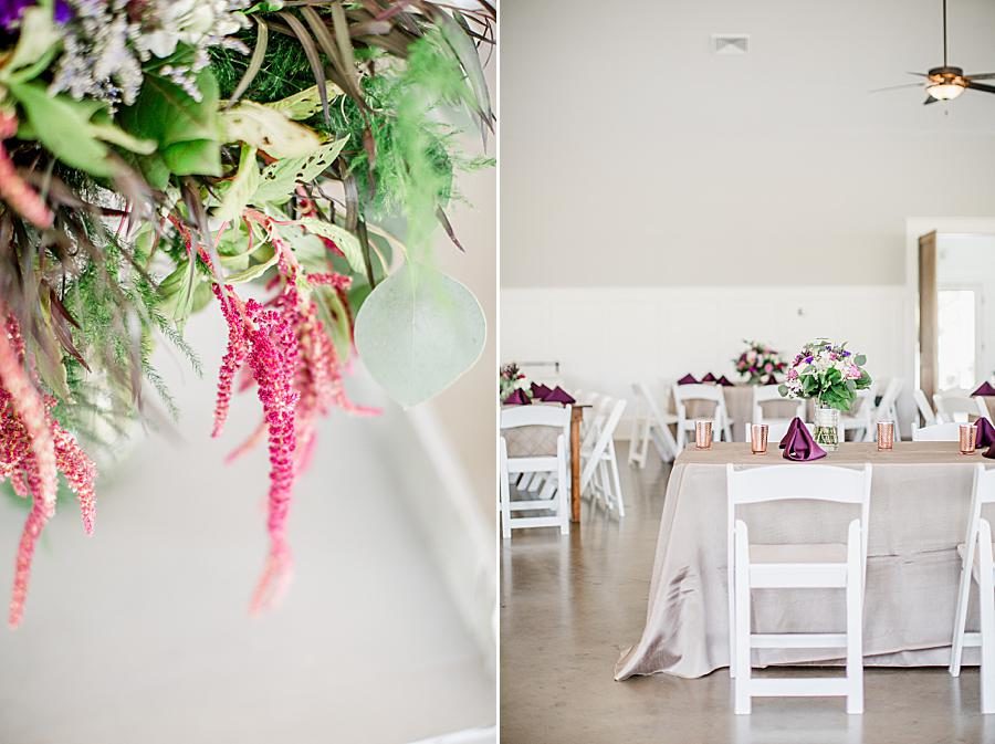 Centerpiece at this Hunter Valley Pavilion wedding by Knoxville Wedding Photographer, Amanda May Photos.