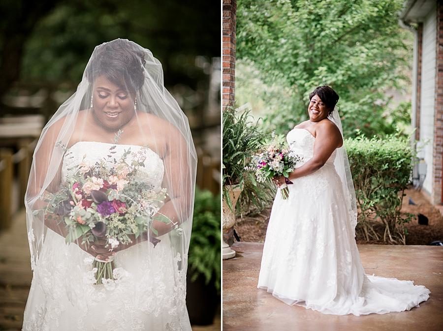 Under the veil at this Wedding at Hunter Valley Farm by Knoxville Wedding Photographer, Amanda May Photos.