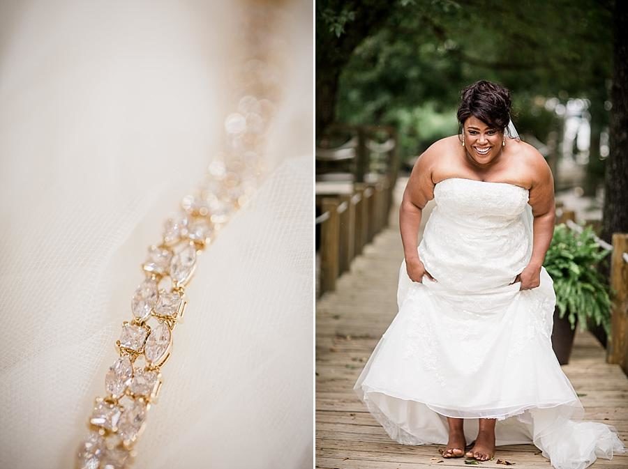 Barefoot bride at this Wedding at Hunter Valley Farm by Knoxville Wedding Photographer, Amanda May Photos.