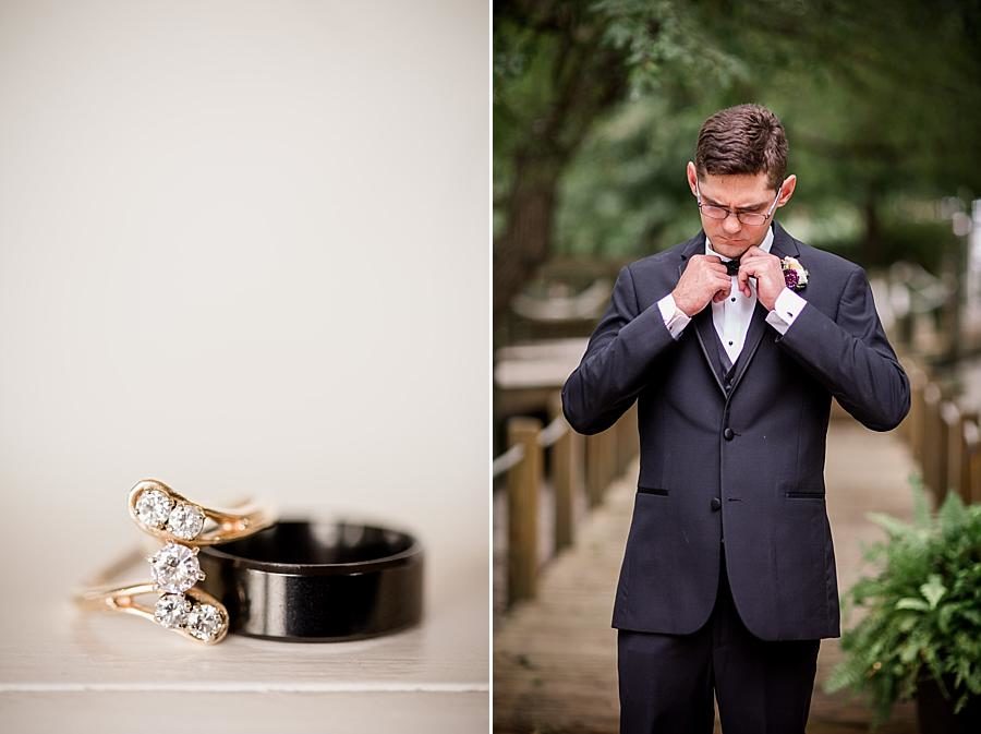 Wedding rings at this Wedding at Hunter Valley Farm by Knoxville Wedding Photographer, Amanda May Photos.