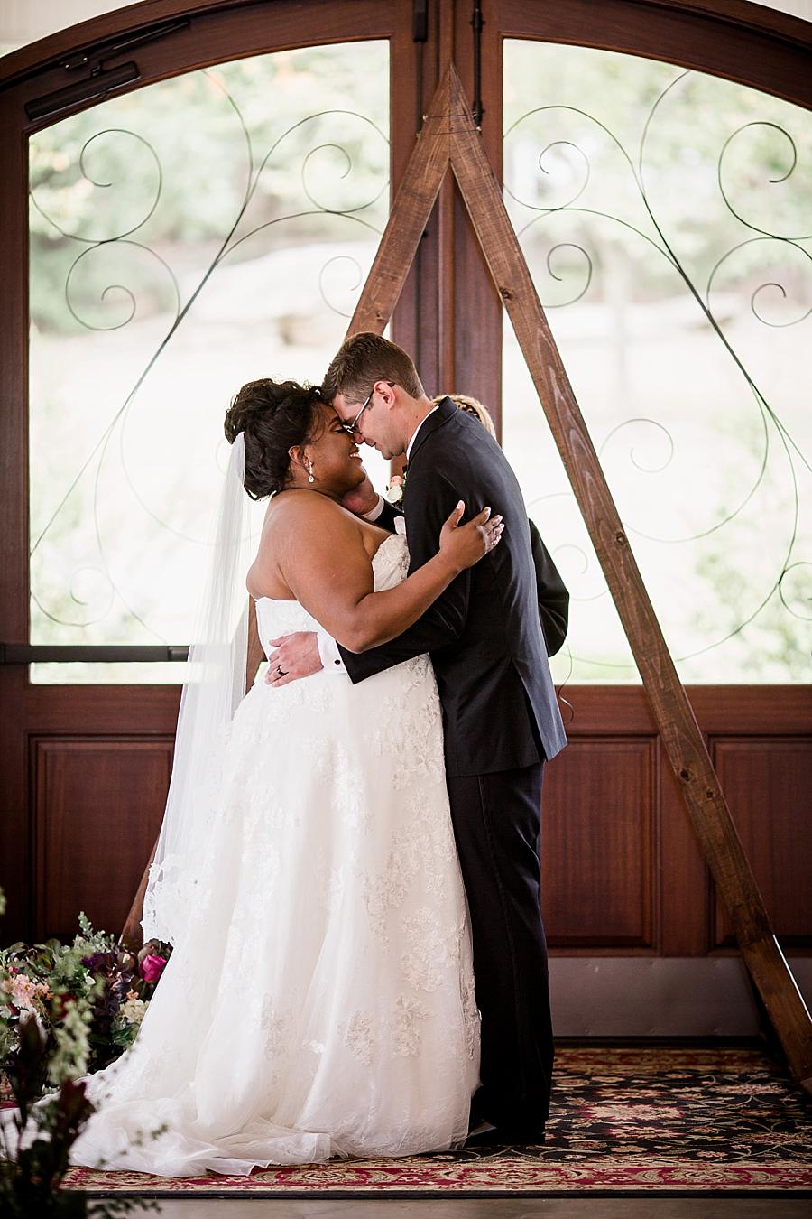 You may kiss the bride at this Wedding at Hunter Valley Farm by Knoxville Wedding Photographer, Amanda May Photos.