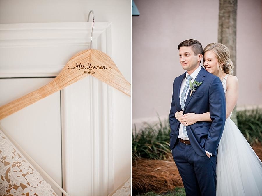 Bridal hanger at this Upstairs at Midtown Wedding by Knoxville Wedding Photographer, Amanda May Photos.
