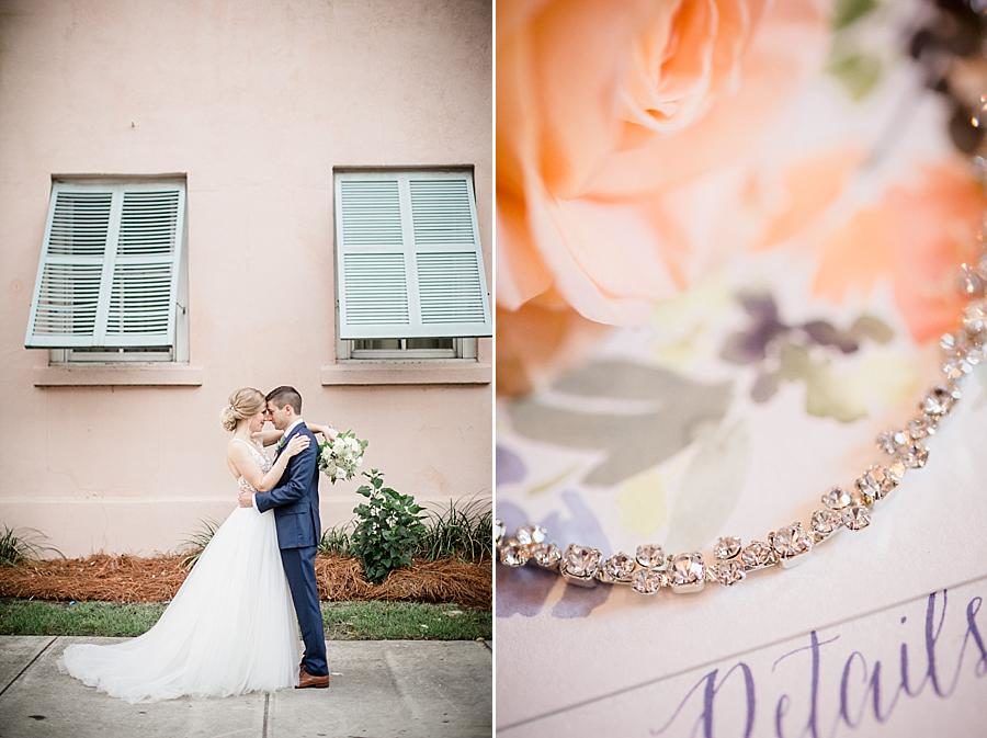 Diamond necklace at this Upstairs at Midtown Wedding by Knoxville Wedding Photographer, Amanda May Photos.