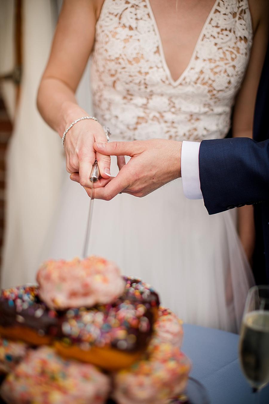 Chocolate sprinkles at this Upstairs at Midtown Wedding by Knoxville Wedding Photographer, Amanda May Photos.
