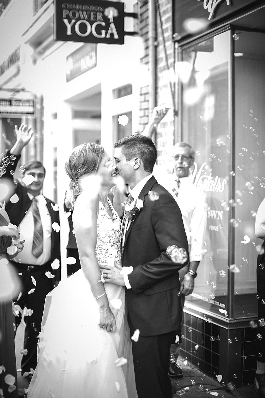 Bubbles at this Upstairs at Midtown Wedding by Knoxville Wedding Photographer, Amanda May Photos.