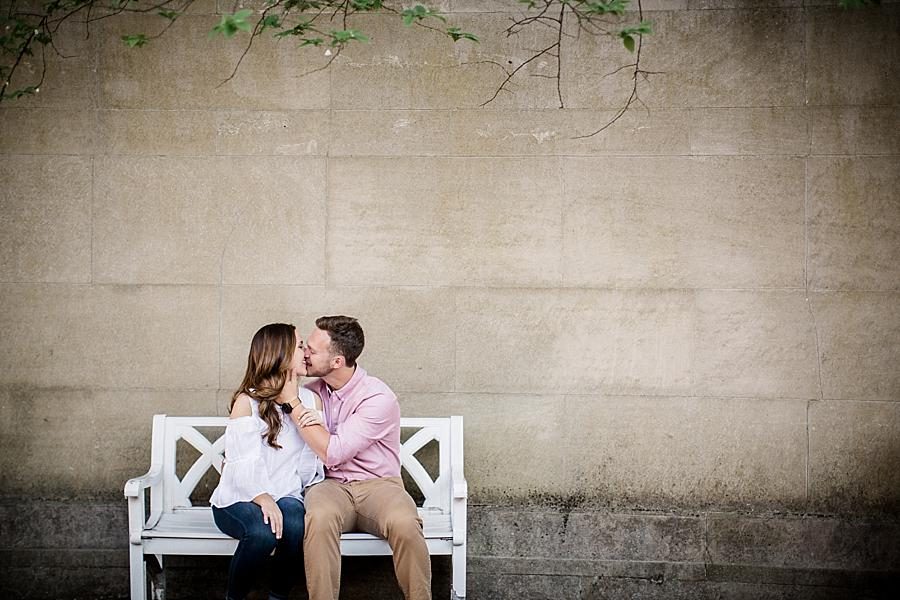 Kissing at this Biltmore Engagement by Knoxville Wedding Photographer, Amanda May Photos.