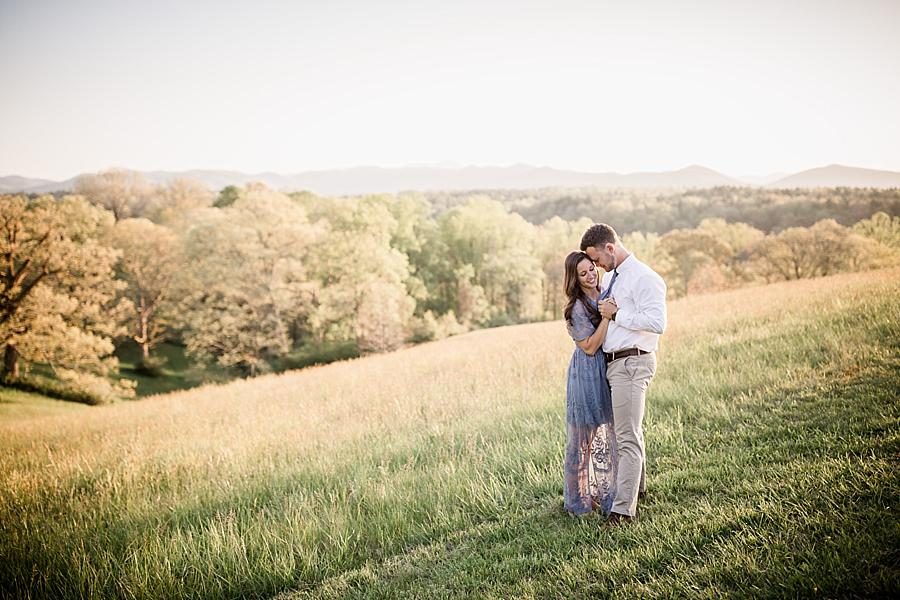 The mountains at this Biltmore Engagement by Knoxville Wedding Photographer, Amanda May Photos.