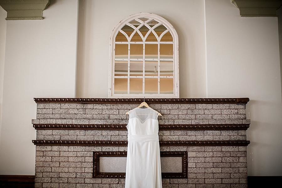 Wedding dress at this Southern Railway Station Wedding by Knoxville Wedding Photographer, Amanda May Photos.