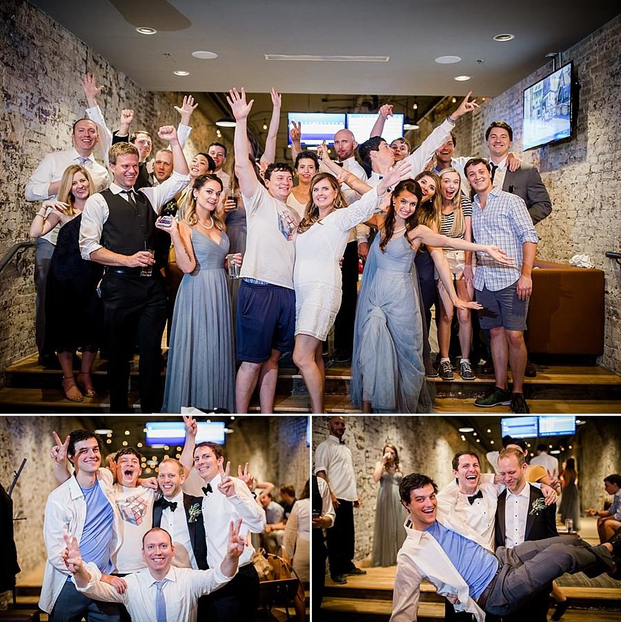 After party at this Southern Railway Station Wedding by Knoxville Wedding Photographer, Amanda May Photos.