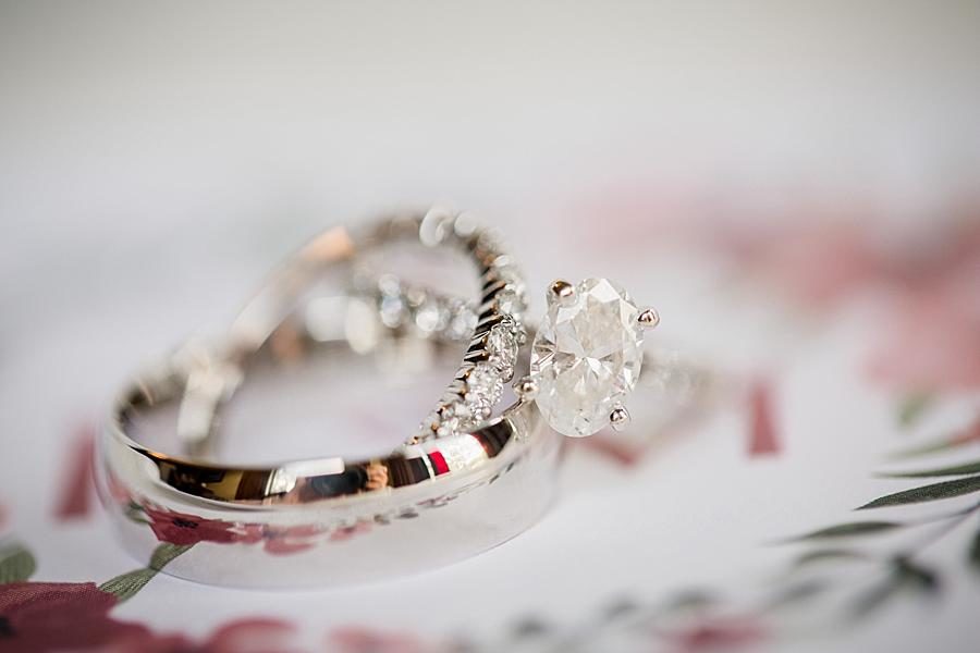 Wedding rings at this Historic Westwood Bridal Session by Knoxville Wedding Photographer, Amanda May Photos.