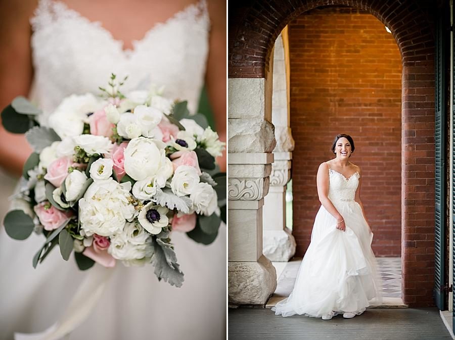 The bouquet at this Historic Westwood Bridal Session by Knoxville Wedding Photographer, Amanda May Photos.