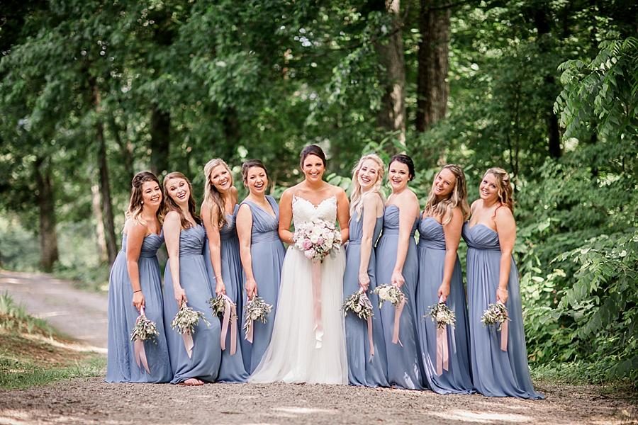 Ribbon bouquets at this Estate of Grace Wedding by Knoxville Wedding Photographer, Amanda May Photos.
