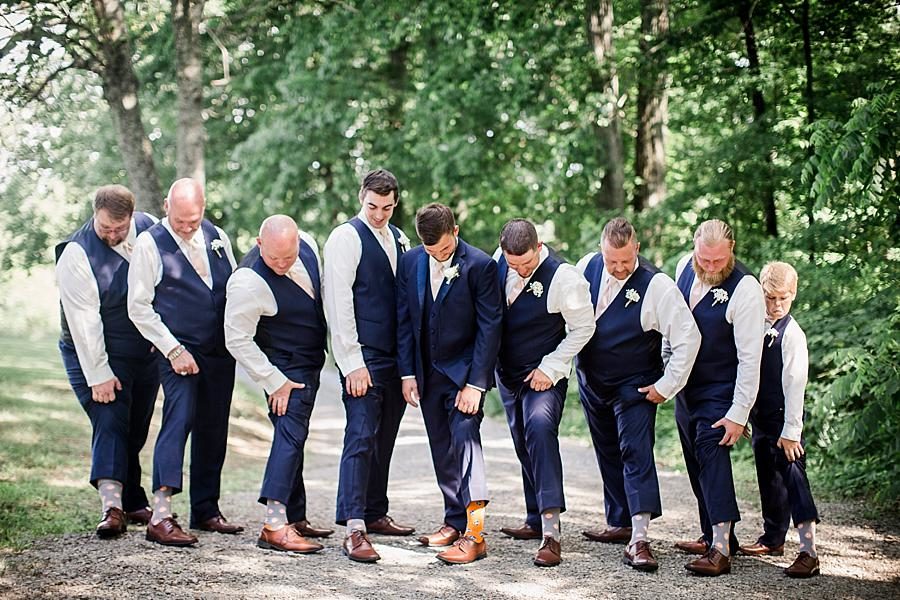 Tristar socks at this Estate of Grace Wedding by Knoxville Wedding Photographer, Amanda May Photos.