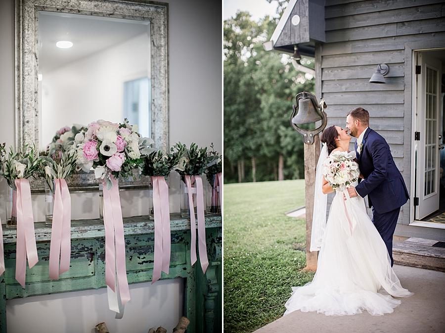 Ringing the bell at this Estate of Grace Wedding by Knoxville Wedding Photographer, Amanda May Photos.