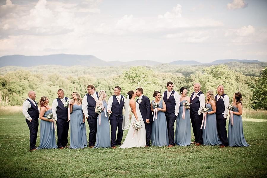 The wedding party at this Estate of Grace Wedding by Knoxville Wedding Photographer, Amanda May Photos.
