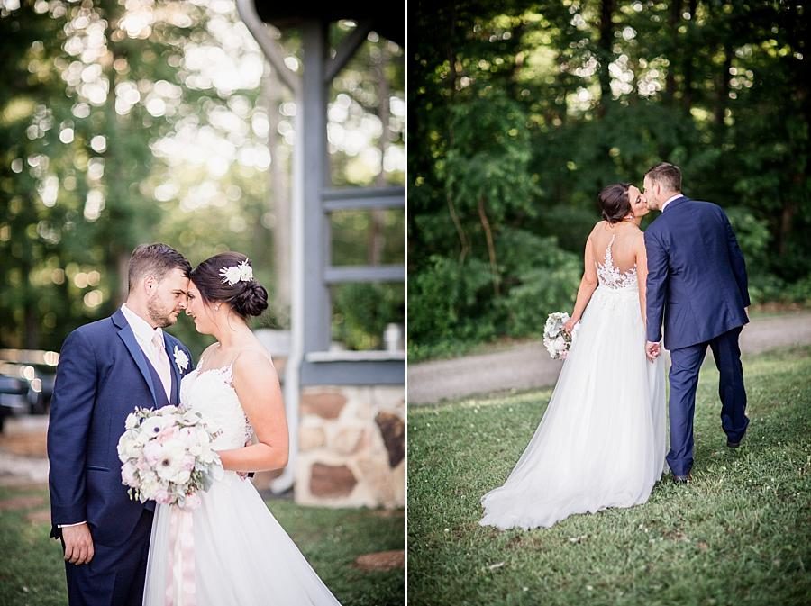 Forehead to forehead at this Estate of Grace Wedding by Knoxville Wedding Photographer, Amanda May Photos.