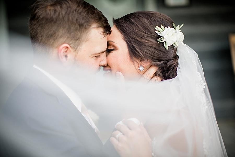 Flowing veil at this Estate of Grace Wedding by Knoxville Wedding Photographer, Amanda May Photos.