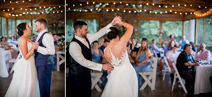 First dance twirl at this Estate of Grace Wedding by Knoxville Wedding Photographer, Amanda May Photos.