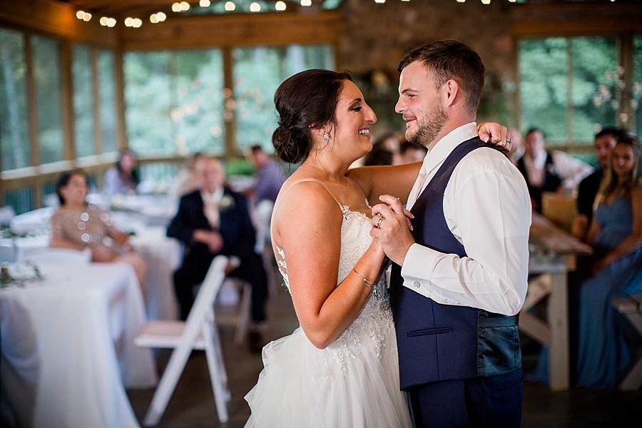 First dance at this Estate of Grace Wedding by Knoxville Wedding Photographer, Amanda May Photos.