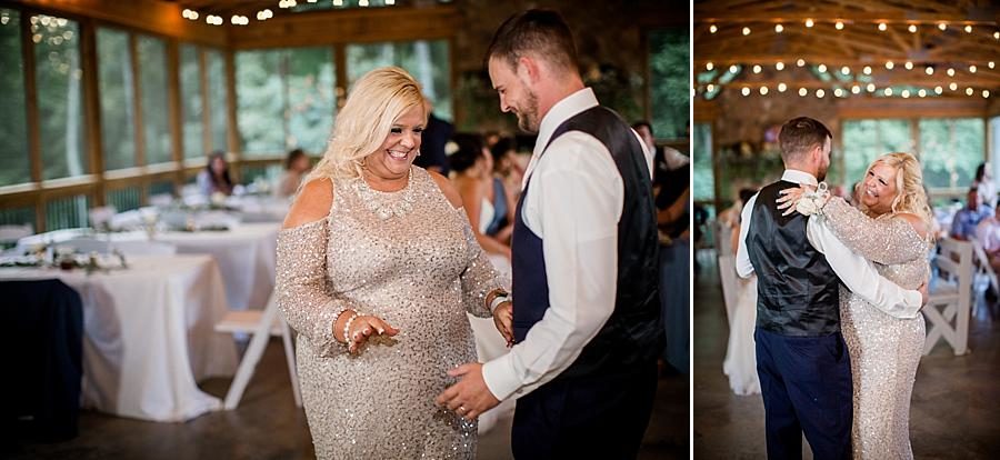 Mother son dance at this Estate of Grace Wedding by Knoxville Wedding Photographer, Amanda May Photos.