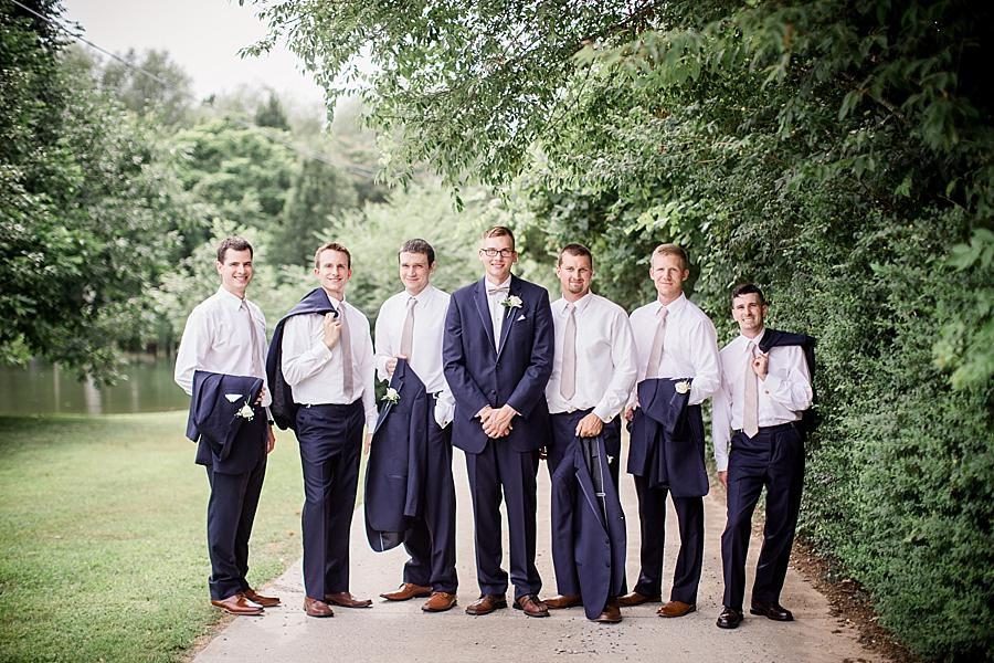 Jackets off at this Cheval Manor Wedding by Knoxville Wedding Photographer, Amanda May Photos.